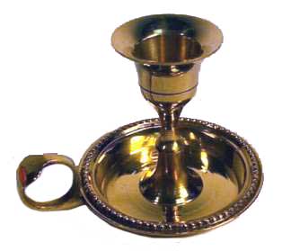 Brass Chamberstick Tapered Candle Holder